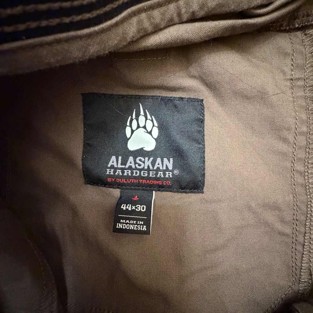 Alaskan Hardgear Duluth Trading Co Mens ‎ Khaki Work Pants Tan Stretch 44x30 - Picture 3 of 6